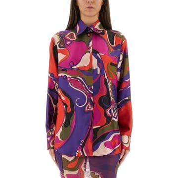 25FW PUCCI ORCHID 프린트 셔츠 5URJ105U731017 TP575657262