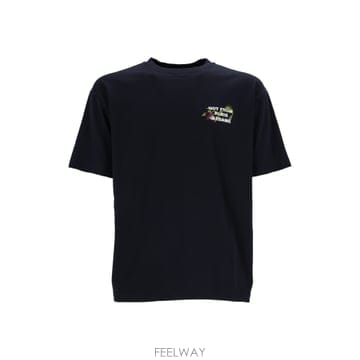Drole de Monsieur 26FW ��ѵ幫�� ���̺� Vine Embroidered Slogan T ���� LTS327CO248NYNY26FW ��ѵ幫�� ���̺� Vine Embroidered Slogan T ���� 