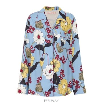 26SS Marni Camicia Marni in viscosa con stampa floreale CAMA