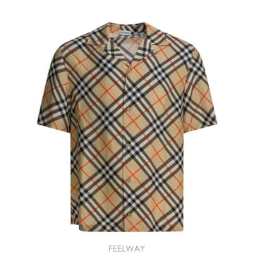 26SS Burberry 오버사이즈 실크 셔츠 8091202BEIGE TP575473821