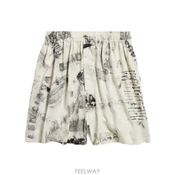 26SS Balenciaga PYJAMA 숏츠 850715TTL781240 TP571095104