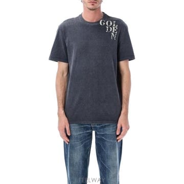 Golden Goose 25FW ��籸�� ��籸�� ��ư t ���� with ����Ʈ 25AGMP01220P00213650100 TP5725FW ��籸�� ��籸�� ��ư t ���� with ����Ʈ 25AGMP0