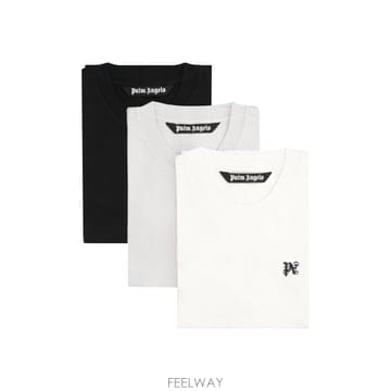 Palm Angels 25FW �ʿ����� �� of three crew �� t shirts in ��ư PMAA093R24JER001825FW �ʿ����� �� of three crew �� t shirts in ��ư PMA