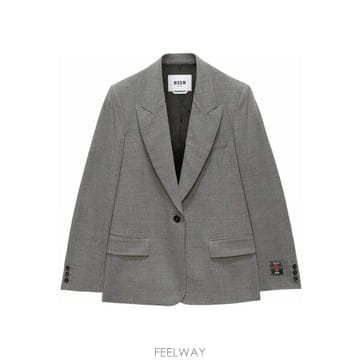MSGM 25FW Msgm Msgm Giacca Grey MDG2325760598 TP57098006725FW Msgm Msgm Giacca Grey MDG2325760598 TP570980067