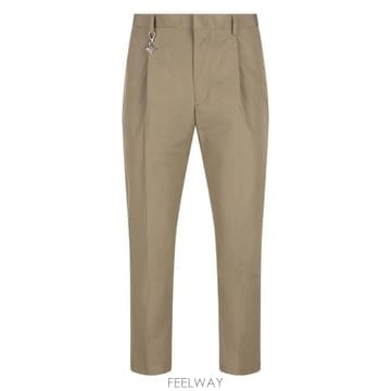 PRADA 26SS ����� PLEATED ��ư TROUSERS WITH CHARM UP0419SOOO1XV2F0JDS26SS ����� PLEATED ��ư TROUSERS WITH CHARM UP0419SOO