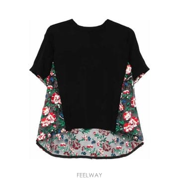 Sacai 26SS Sacai Floral Embroidery Pullover 2608533BLACK TP576728826SS Sacai Floral Embroidery Pullover 2608533BLACK TP5