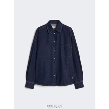 Max Mara 26SS �������� Camicia in ���� di cotone   BLU WE5111016106001 TP5726SS �������� Camicia in ���� di cotone   BLU WE511101