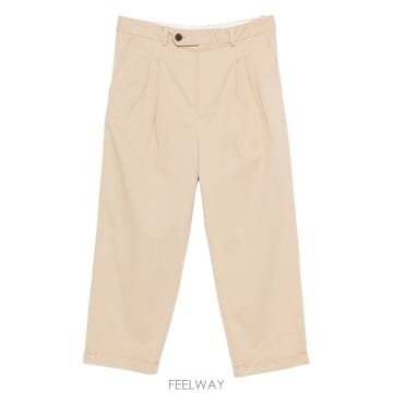 Drole de Monsieur 26SS ��ѵ幫�� Pantalon Cropped a Plis Coton JBP192CO214BG TP57726SS ��ѵ幫�� Pantalon Cropped a Plis Coton JBP192CO