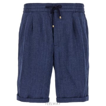 25SS 브루넬로 쿠치넬리 Linen bermuda 숏츠 MH251U0020C019 TP571832444