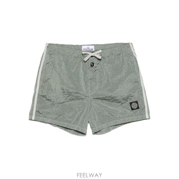 스톤 아일랜드 나일론 스윔 쇼츠 팬츠 세이지그린