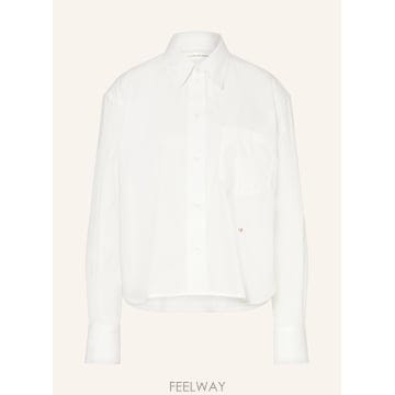 빅토리아 베컴 크롭드 셔츠 블라우스
