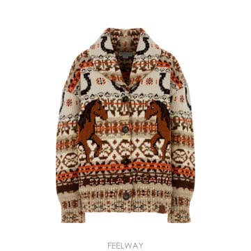 Stella McCartney 26SS ���ڶ� ��īƮ�� Embroidered �� Fair Isle ���������� ����� 6K11583S261426SS ���ڶ� ��īƮ�� Embroidered �� Fair Isle ��������