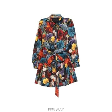 26SS ALICE OLIVIA Alice   Olivia 프린트 셔츠 드레스 CC511P65522H439