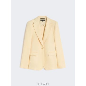 Max Mara 26SS �������� �������� in canvas di lino   GIALLO CHIARO WE50410762026SS �������� �������� in canvas di lino   GIALLO CHIA
