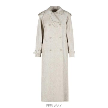 Max Mara 26SS �������� Double Breasted Duster In Linen 26111211536E15 TP526SS �������� Double Breasted Duster In Linen 26111211