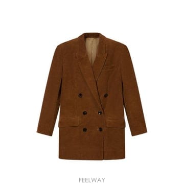 Isabel Marant 26FW ���ں����� Caramel double breasted corduroy ���� VE0686FAD3G0226FW ���ں����� Caramel double breasted corduroy ���� 