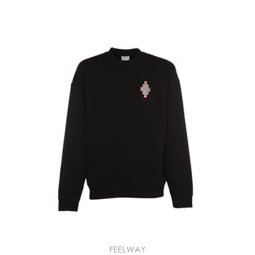 23FW 마르셀로불론 블랙 코튼 오버사이즈 스웨트 셔츠 CMBA097F23FLE0021033 TP577975