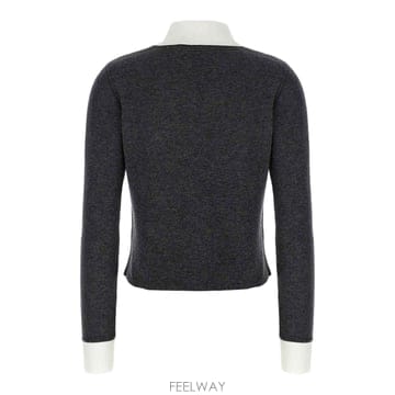 Self Portrait 25FW Self portrait Grey Contrast Collar ����� PF25048CGR TP57425FW Self portrait Grey Contrast Collar ����� PF25048