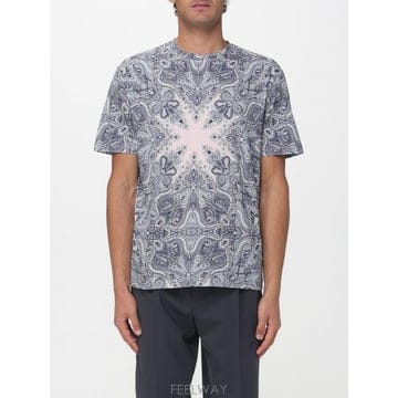 ETRO 26SS Etro T ���� in cotone con stampa piazzata Etro MRMA0002AK26SS Etro T ���� in cotone con stampa piazzata Etro MR