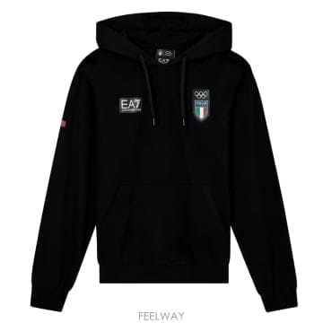 Armani E A 7 FELPA UOMO COTONE OLYMPIC TEAM AF248457X000553NERO TP5E A 7 FELPA UOMO COTONE OLYMPIC TEAM AF248457X000553NE