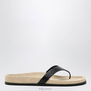 Toteme 26FW Toteme ������ ���� lizard effect ���� flip flops 263WAS0333LE026FW Toteme ������ ���� lizard effect ���� flip flops 