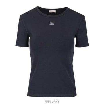 셀린느 로고 코튼 티셔츠