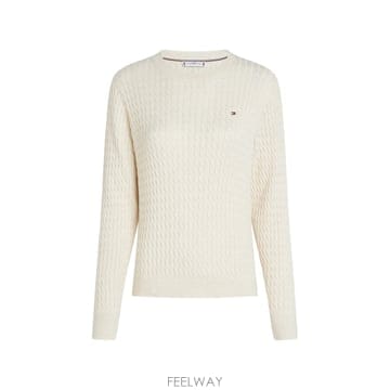 TOMMY HILFIGER 26FW Ÿ�����ǰ� CO CABLE FINE GG C NK LS ������ WW0WW449930F5 TP575326FW Ÿ�����ǰ� CO CABLE FINE GG C NK LS ������ WW0WW4