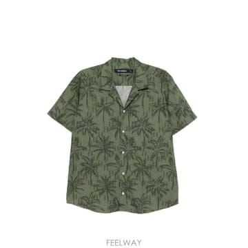 26SS 칼 라거펠트 맨즈 셔츠 605521562625550GREEN TP577465366
