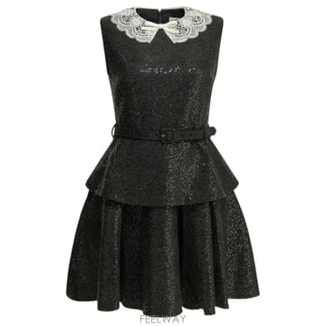 26FW Self portrait 쇼트 sequin 드레스 PF26002SBBLACK TP576945540