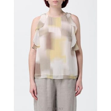 Armani 26SS �Ƹ����� �ͽ�ü���� ž in Chiffon stampato �Ƹ����� �ͽ�ü���� XW001965AF226SS �Ƹ����� �ͽ�ü���� ž in Chiffon stampato �Ƹ���