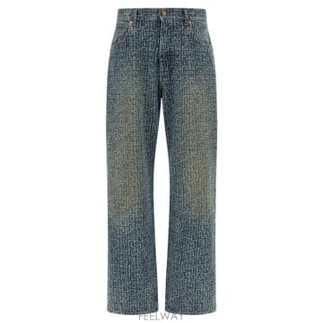Balmain 26SS Balmain Jeans with monogram GH1ML135DG126AW TP57048796026SS Balmain Jeans with monogram GH1ML135DG126AW TP570