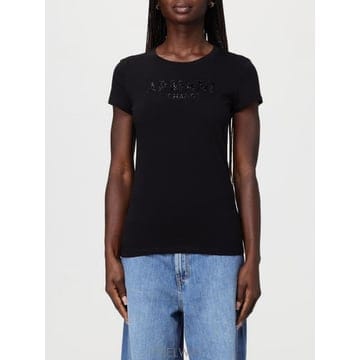 Armani 26SS �Ƹ����� �ͽ�ü���� T ���� in cotone con �ΰ� di strass �Ƹ����� �ͽ�ü���� X26SS �Ƹ����� �ͽ�ü���� T ���� in cotone con �ΰ� di 
