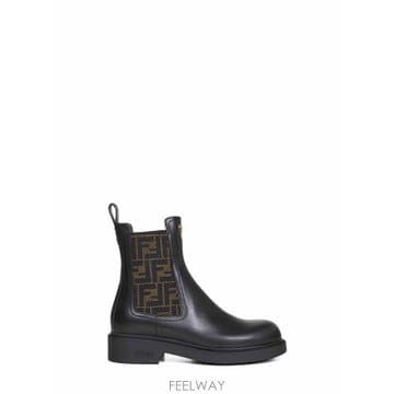 FENDI 25FW Fendi CHELSEA BOOTIE WITH FF ELASTIC BAND 8T8576A379F1T25FW Fendi CHELSEA BOOTIE WITH FF ELASTIC BAND 8T8576A
