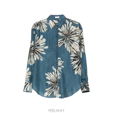 Brunello Cucinelli 26SS ���ڷ� ��ġ�ڸ� Camicia di seta stampata ���ڷ� ��ġ�ڸ� MQ967RH20626SS ���ڷ� ��ġ�ڸ� Camicia di seta stampata ����