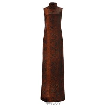 26SS 장폴고띠에 PYTHON 프린트 롱 드레스 DR129W0676000 TP571243965