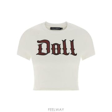 Dolce&Gabbana 26SS ��ü�ذ��ٳ� Cropped t ���� with vintage effect F8V95TGDDGSS90026SS ��ü�ذ��ٳ� Cropped t ���� with vintage effect F