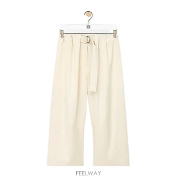 Loewe 26FW Loewe Loewe Cropped Belted Trousers S540Y04XNM2110 TP5726FW Loewe Loewe Cropped Belted Trousers S540Y04XNM211