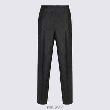 Miu Miu 26SS �̿�̿� Charcoal ����� blend pant MP1990SOOO12I1F0308 TP574626SS �̿�̿� Charcoal ����� blend pant MP1990SOOO12I