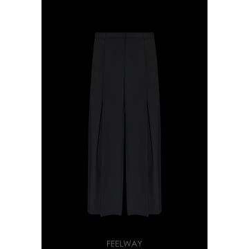 CASABLANCA 26SS CASABLANCA �� trousers with pleats MSS26TR417020BLACK TP26SS CASABLANCA �� trousers with pleats MSS26TR417020B