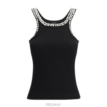 | Other Brand | 26SS Pinko Striped ž with jewel embroidery 104109A35YZ99 TP526SS Pinko Striped ž with jewel embroidery 104109A35Y