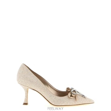 Jimmy Choo 26SS ������ Auria 70 mm pump AURIA70HGQLIGHTSOFTGOLDCRYSTAL TP526SS ������ Auria 70 mm pump AURIA70HGQLIGHTSOFTGOLDCR