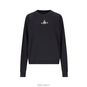 Vivienne Westwood Orb 자수 크루넥 스웨트셔츠 3I010004J0006PO N401 TP97