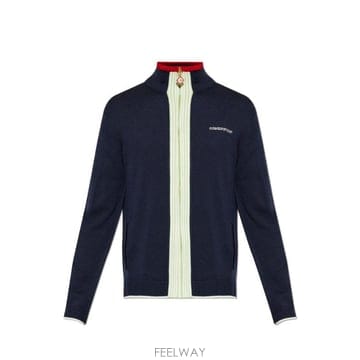 카사블랑카 콘트라스트 지퍼 가디건 MPF26KW845010 NAVY TP979561506