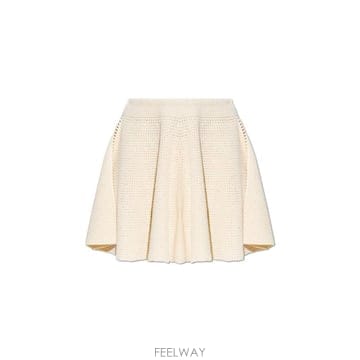 알라이아 크로셰 플리츠 쇼츠