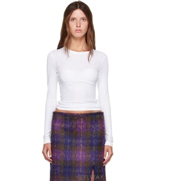 GANNI 26 FW ���� ȭ��Ʈ ������ ��ư ���� Ƽ���� 262144F11000426 FW ���� ȭ��Ʈ ������ ��ư ���� Ƽ���� 262144F11000