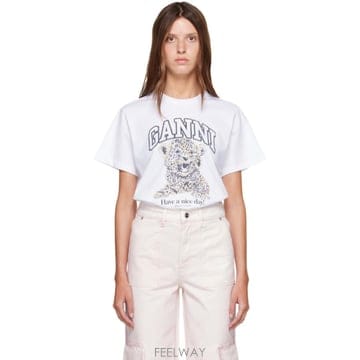 GANNI 26 FW ���� ȭ��Ʈ ������ �����ĵ� ������ ���� Ƽ���� 262144F11000126 FW ���� ȭ��Ʈ ������ �����ĵ� ������ ���� Ƽ���� 2
