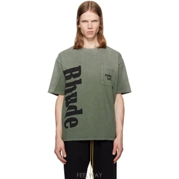 RHUDE 26 FW ��� �׸� ��� �ΰ� ���� Ƽ���� 262923M21300126 FW ��� �׸� ��� �ΰ� ���� Ƽ���� 262923M213001
