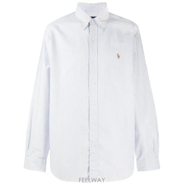 Ralph Lauren 26SS ���� �����η� �÷� ���� �ڼ� Ŀ���� �� ��ư �ٿ� ���� 710792041 004 BLUE WHIT26SS ���� �����η� �÷� ���� �ڼ� Ŀ���� �� ��ư �ٿ� 