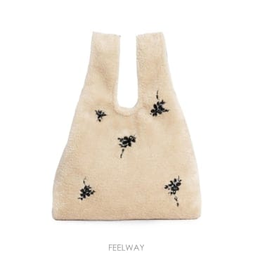 시몬 로샤 embellished faux fur shopper bag 12127980617992 TP7246