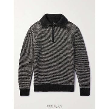 25 F/W 로로 피아나 캐시미어 & 코튼블렌드 하프지퍼 스웨터 FA B0080933575